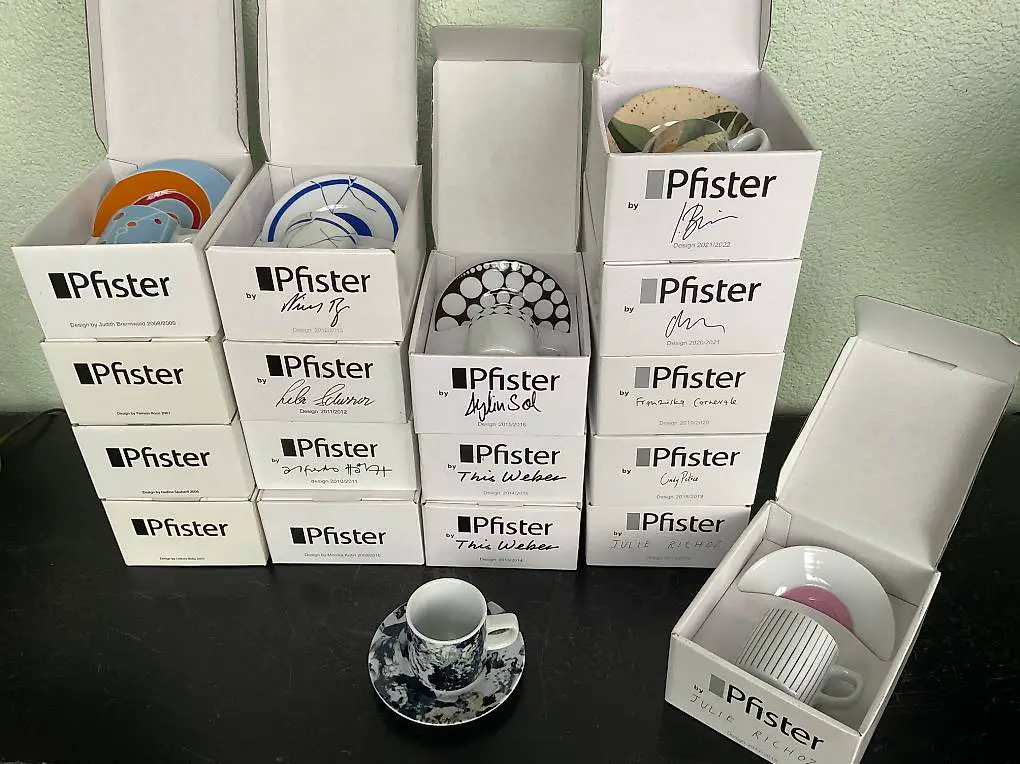 Sammeltassen Pfister 2005+2006, 2008-2015, 2018, 2020+2021