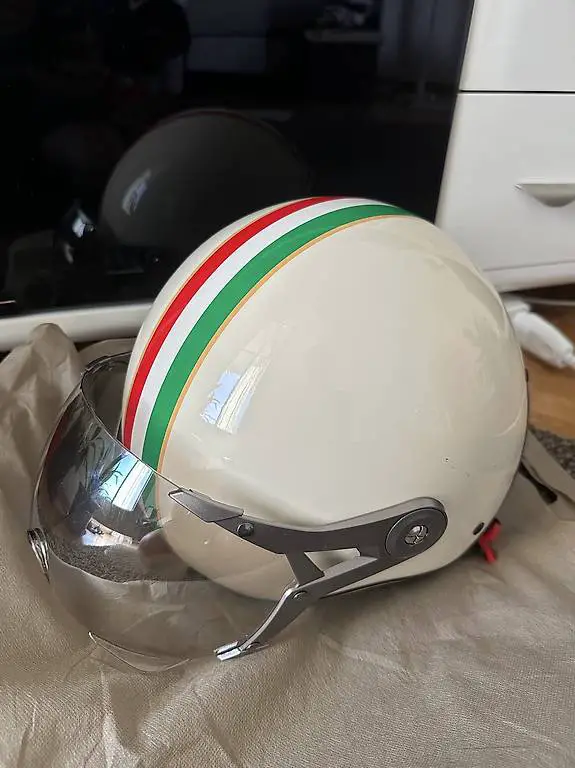 Neu Rollerhelm retro Italia Grosse L