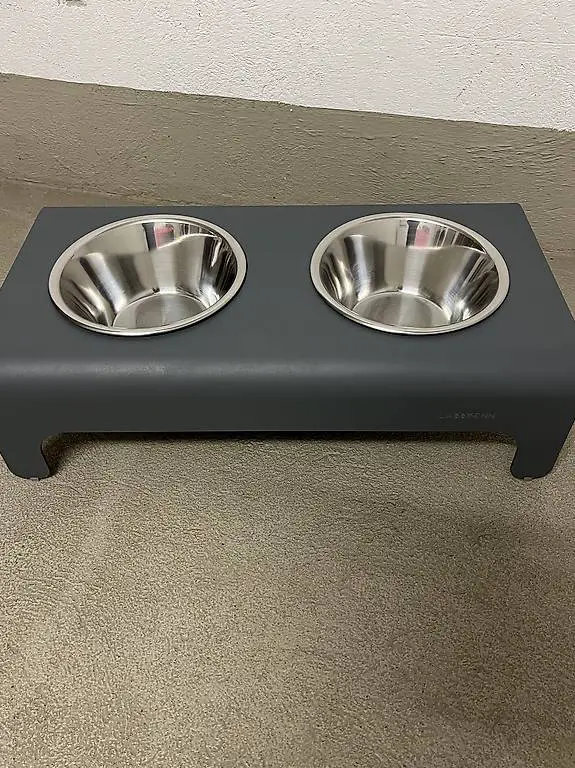 Fressnapf Ständer mit Edelstahlnäpfen