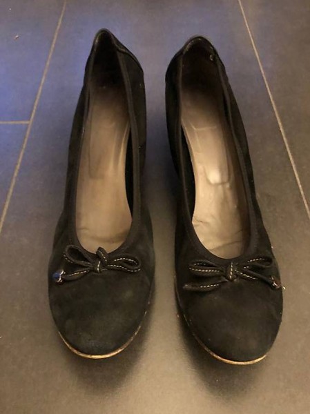 Ballerina mit kleinen Absatz Gr 40