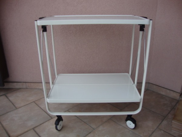 Servierwagen auf Rollen, zusammenklappbar