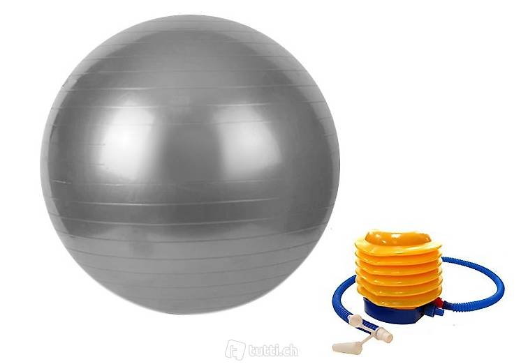  Gymnastikball 75 cm grau inkl. Pumpe