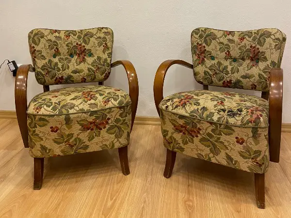 Zwei Designer sessel Jindrich Halabala 30 ér Jahre