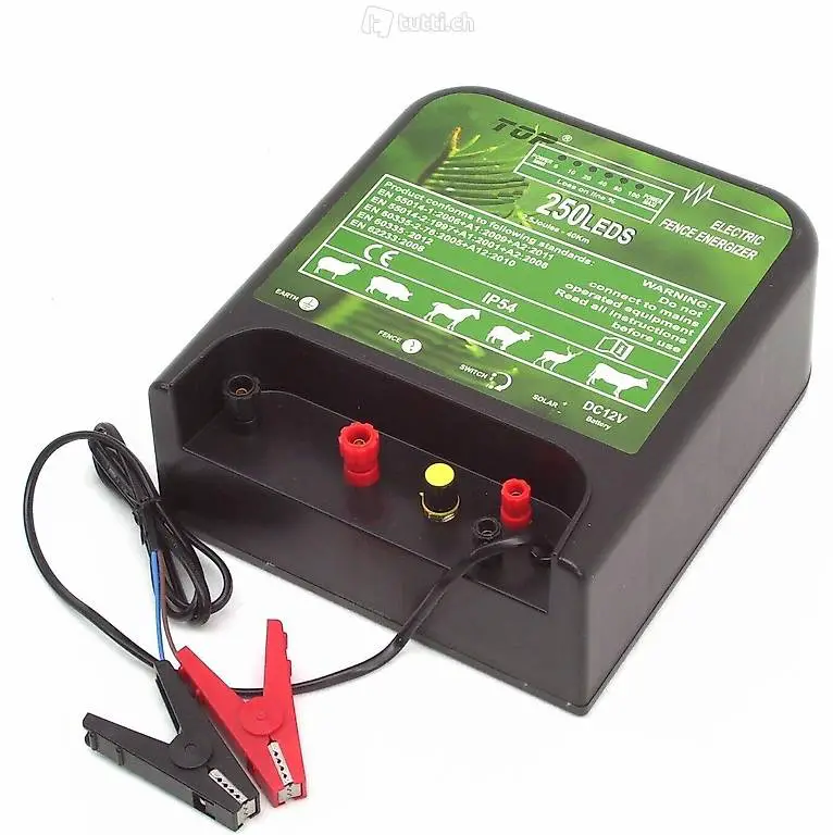  - Weidezaungerät 250LED-12V / 2,5 Joule - 12000V SOLAR
