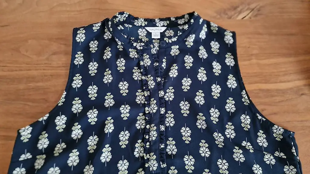 schöne kurzarm-Bluse "Nautica", Gr. L