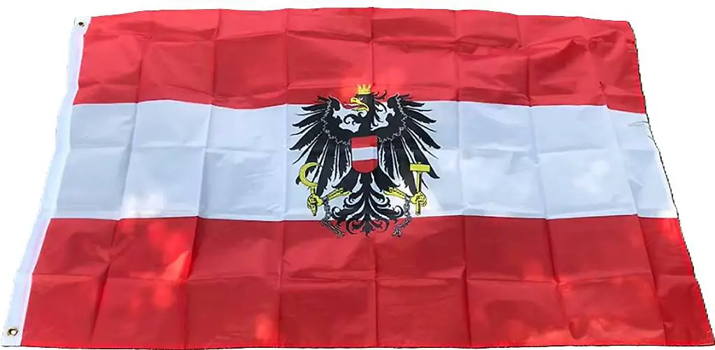 Fahne Österreich mit Adler
