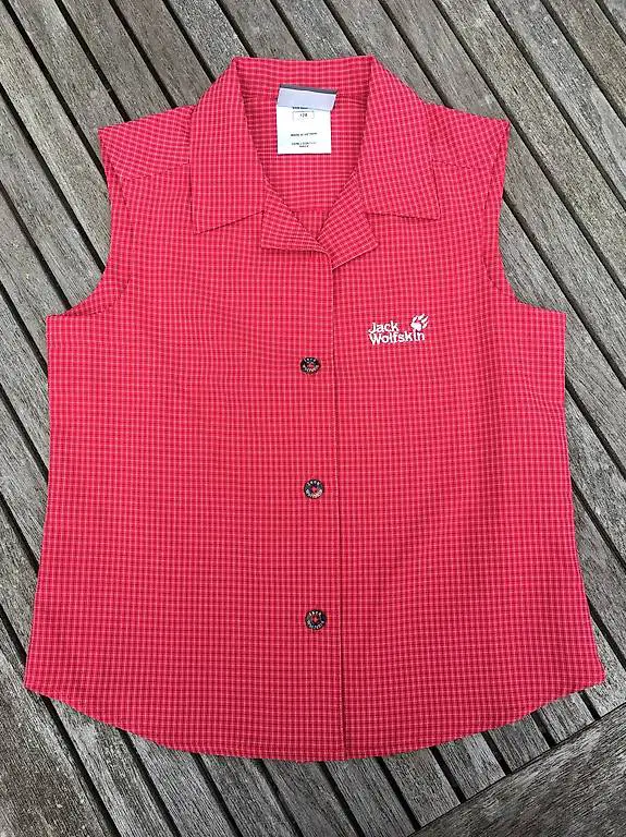 Wanderbluse rot, Jack Wolfskin, 128