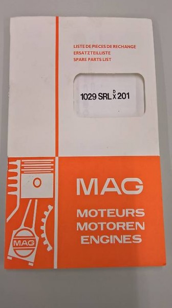 MAG Motoren 1029 SRLx201 (PDF) Ersatzteilliste
