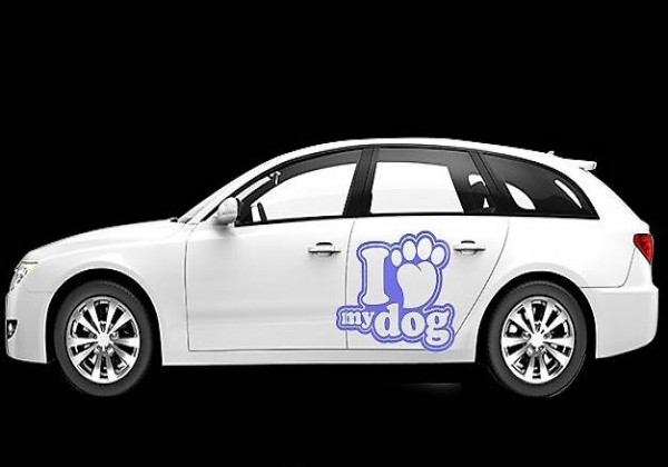  Hunde Aufkleber mit Namen