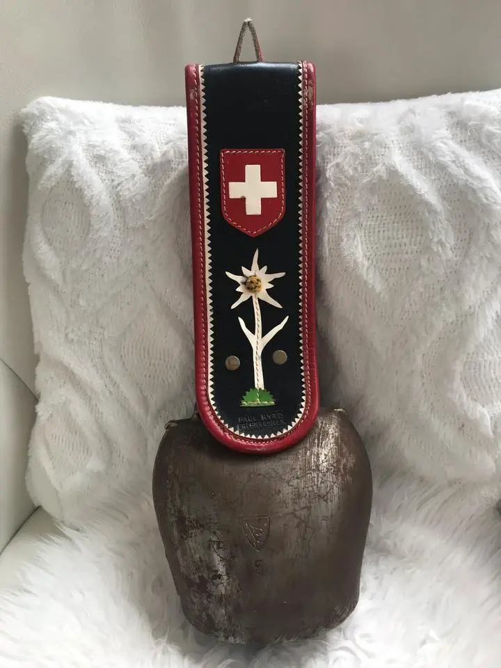 Kuhglocke Schweiz Simmental Grösse 5 Lederband