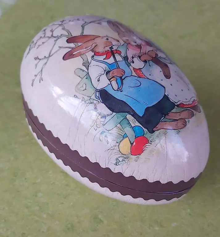 Antikes Osterei Papiermaché 40er-Jahre