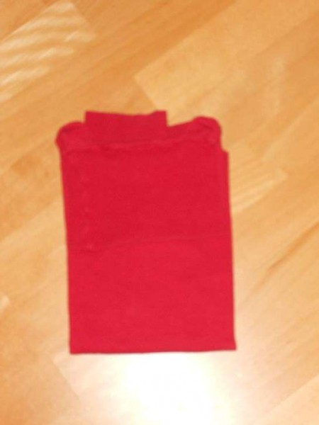Neuw. Rollkragenshirt langarm - rot - Gr. 138