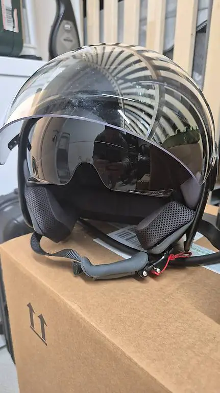 vespa jethelm - schwarz matt