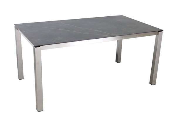 Keramiktisch schwarz 160x90 Gartentisch Keramik von Gardeko