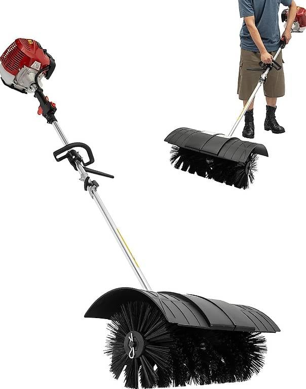 Schneefräse Benzin 52ccm Kehrmaschine Benzin Motorbesen Schn