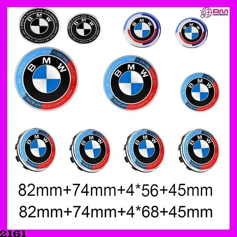 BMW 45mm 68mm 74mm 82mm Auto Logo Fronthaube Emblem Heckkoff