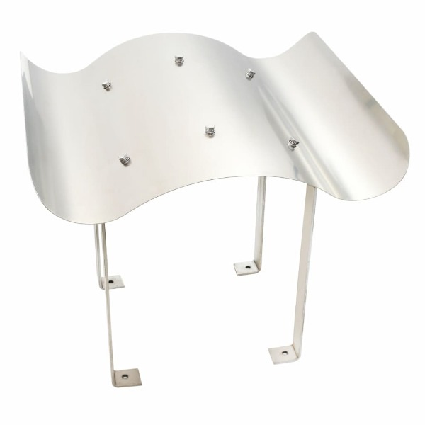  Schornsteinabdeckung Edelstahl Silbern