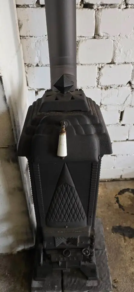 Werkstattofen Kamin Ofen Holzofen mit Ofenrohr Kaminofen für Holz