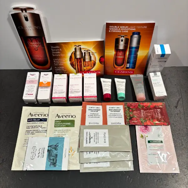 >top: muster clarins la roche posay eucerin avene biotherm