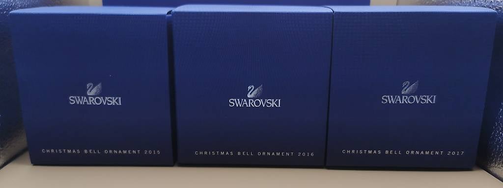 Swarovski 3 weihnachtsglocken Glocke 2015 2016 2017