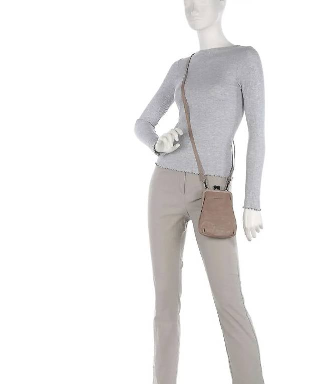 Umhängetasche taupe Rindsleder AUNTS & UNCLES