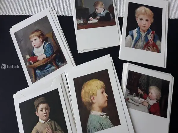Albert Anker Karten 14 Stk