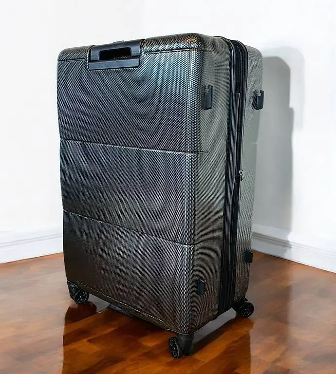 Koffer Polycarbonat XXL 81cm abnehmb. Rollen GRAU NEU