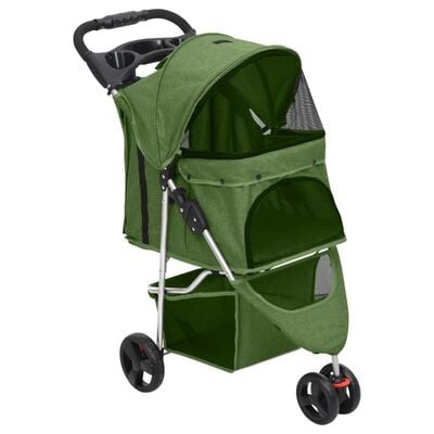  vidaXL Hundewagen Faltbar Grün 80x46x98 cm SKU:172198