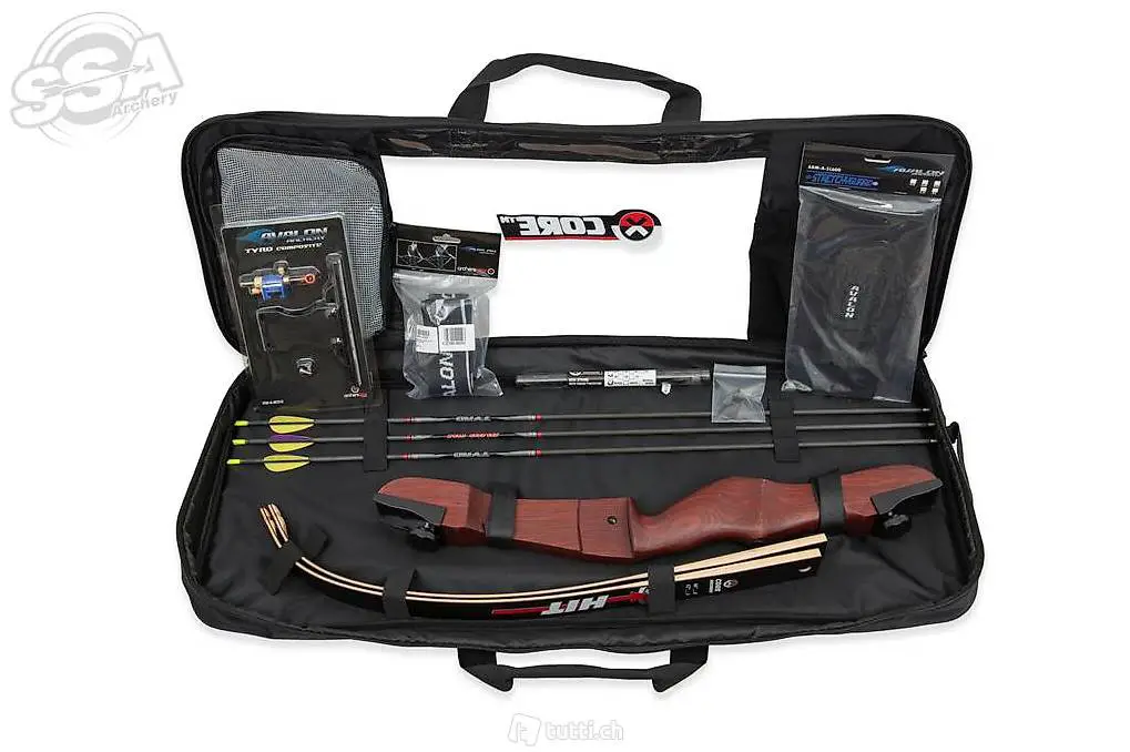  "neuware" bogenset recurve beginner hit 62"-68" rh 18-30lbs