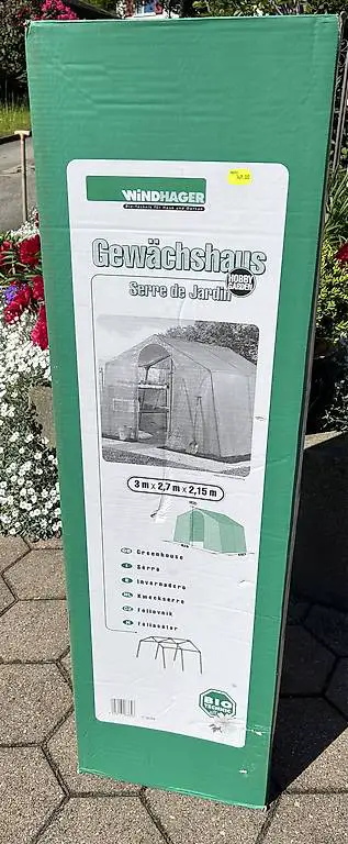 Gewächshaus neu im Karton