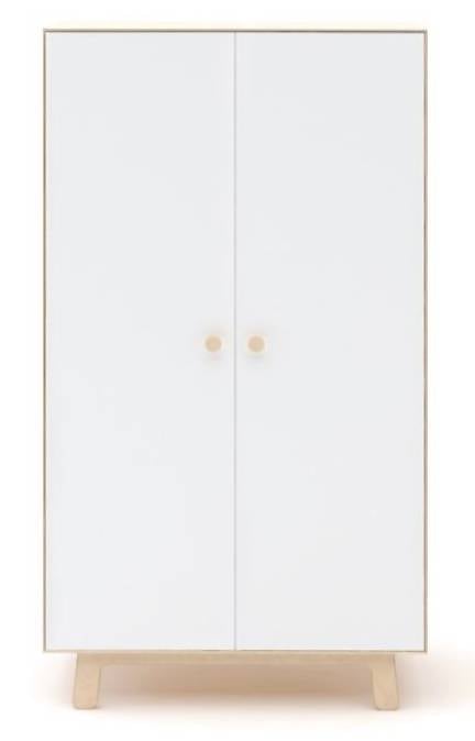 Oeuf NYC 2-türiger Schrank Merlin Birke/Weiss