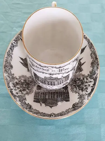  Sammeltasse Souvenirtasse Andenken an Wien Porzellan