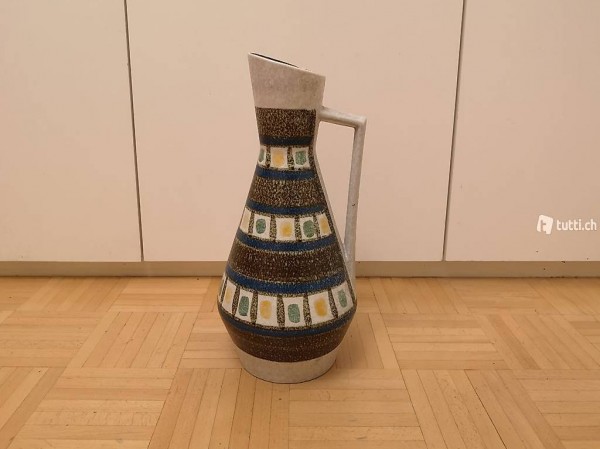 Grosse mid century Keramik Bodenvase Vase Krug 60er 70er