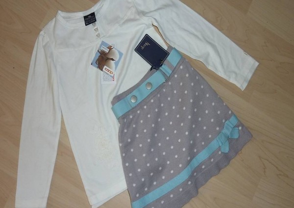 Bluse und B.Stop Rock Jupe Gr. 116