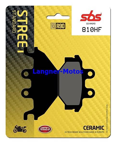 bremsbelag sbs 810 hf kymco mxu, yamaha yzf r, mt 125
