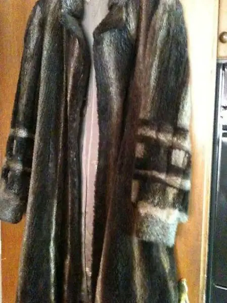 Pelzmantel "Rat musqué" braun