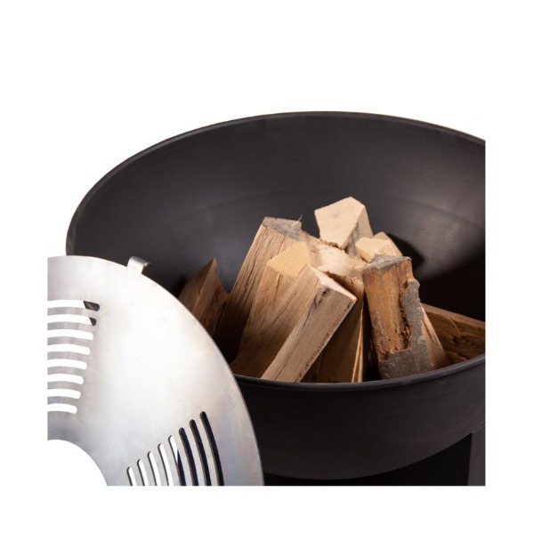 Feuerschale mit Kreuzfuss & Grillring