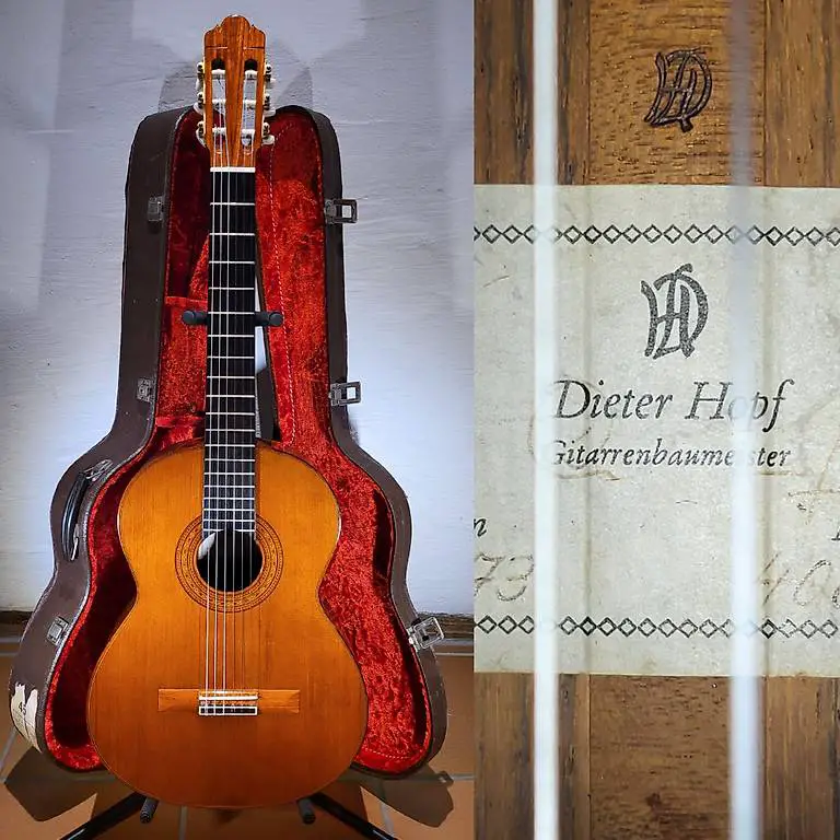 Akustik Gitarre Dieter Hopf 07178 Concierto 1973