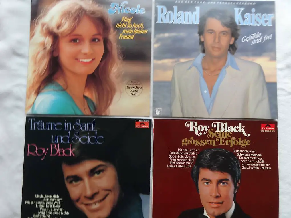 Nicole, R.Black, R. Kaiser, Schallplatten, Gewaschen