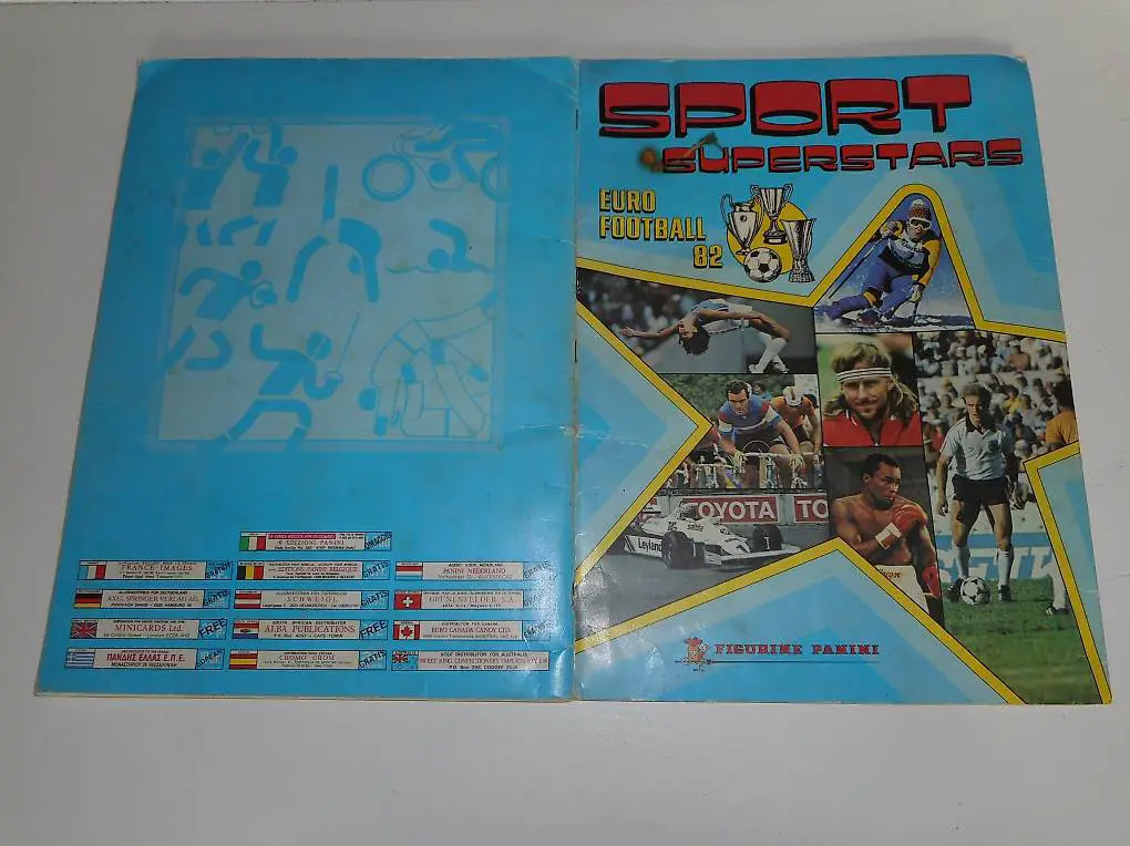 panini album sport superstars /maradona 1982