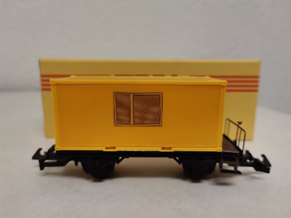 WESA Containerwagen gelb, mit Schachtel