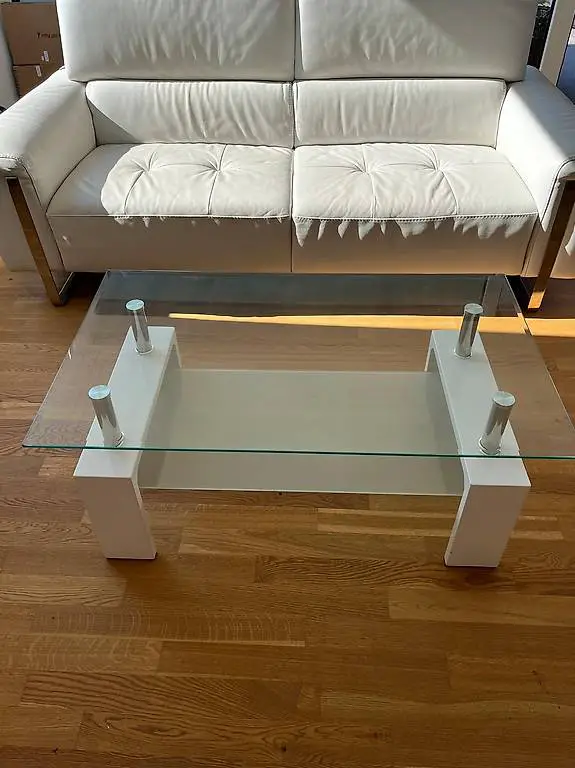 Salontisch / Couchtisch Glas / kleiner Tisch