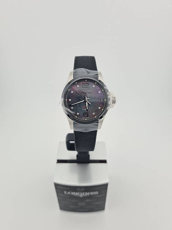 Damenuhr VHP Quarz Longines mit Diamanten