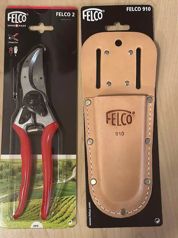 FELCO Gartenschere, 2 oder 7 inkl. Lederetui