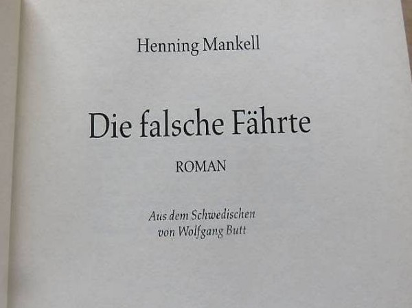 Die falsche Fährte (Henning Mankell)