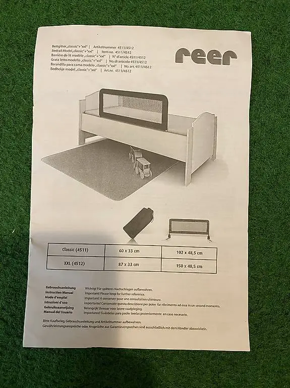 Bettgitter Ausfallschutz