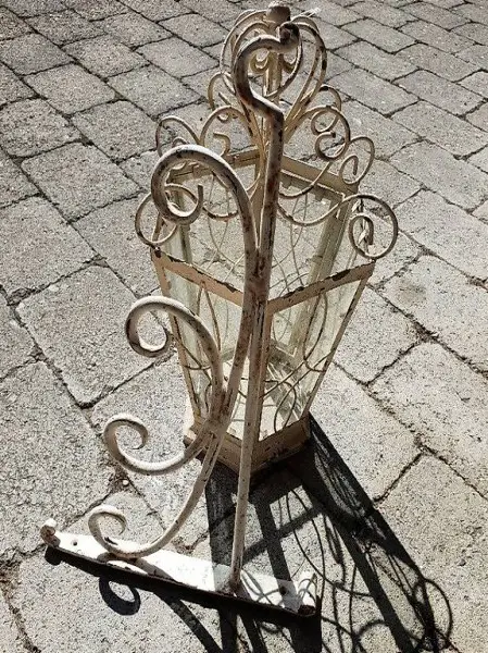 6-eckige Laterne mit Wandstange