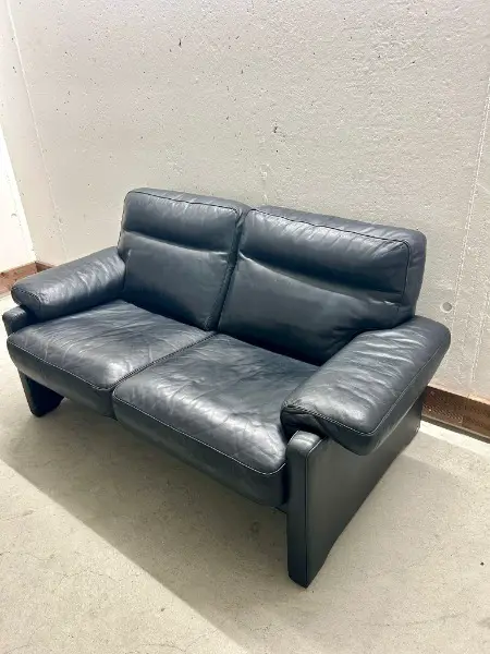 De Sede DS-70 Ledersofa 2er Sofa schwarz guter Zustand