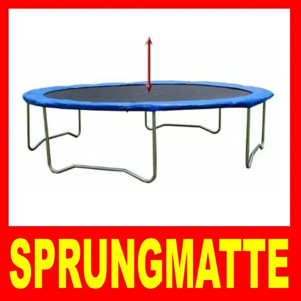 Trampolin 305cm 64 Ösen 18cm Sprungmatte Sprungtuch Sprungnetz