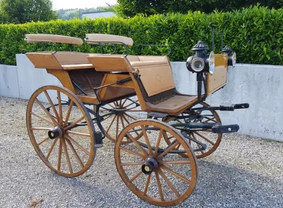 Kutsche Openheimer, original, Rarität, zusammenklappbare Sitze
